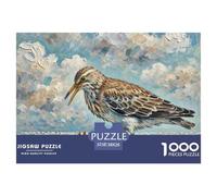 Song Thrush 1000 Piece Jigsaw Puzzle Bird for Adults Educational Activities Memory Games Stress Relief 38x26cm/1000pcs