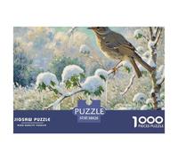 Song Thrush 1000 Piece Jigsaw Puzzle Bird for Adults Educational Gift Memory Games Relaxing 38x26cm/1000pcs