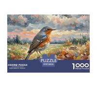 Song Thrush 1000 Piece Puzzles Bird for Adults Fun Activities Memory Games Gift Idea38x26cm/1000pcs