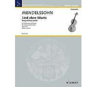 Song without words op. 30/3 cello and piano Felix Mendelssohn Bar