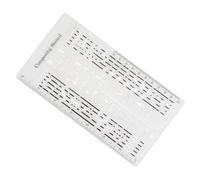 Song Writer’s Composing Template - Music Staff Ruler for Creative Drafting | Transparent Stencil with Staffs Lines Notes and Symbols, Songwriting Aid for Teachers Students Practice Learning Musicians