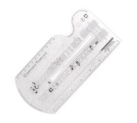 Song Writer's Composing Template - ABS, Music Staff Drawing Ruler with Note Symbols, Long-Term Use | Music Composition Stencil, Musical Notation Template for Composer Songwriter Student Teacher