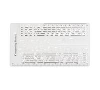 Song Writer's Composing Template - Music Symbols Template,Creative Staff Notes Symbols Stencil Ruler Accessories for Sheet Writing Composition