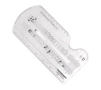 Song Writer's Composing Template Stencil - Music Notes Ruler | Staff Symbols Drawing Tool for Composition Songwriting, Creativity Musical Accessories, Notation Guide, Rhythm Sketching Kit