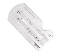 Song Writing Template - Transparent Personnel for Staff, Music Composition Lurer, Notes for Stencil, Creative Song Aid | Drawing Ruler Template for Musicians Students Composers
