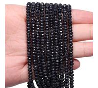 Song Xi 115PCS Blue Sandstone Faceted Rondelle Stone Beads, 2x4mm Natural Abacus Disk Gemstone Beads for Jewelry Making, DIY, Bracelet Necklace Earrings and Craft Supplies Making