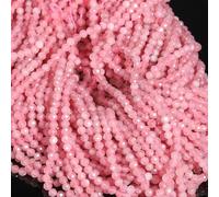 Song Xi 120pcs 3mm Natural Pink Tourmaline Gemstone Beads Faceted Round Loose Stone Beads for Jewelry Making