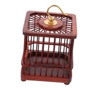 Songbird Cage Parrot Cockatiel Trap Quail Cage Bird Bird Nest Hut Wasp Decorative Bird Cage Bird Cage Decor Net Birdcage Bird Hideaway Hut Dark Grey Wooden
