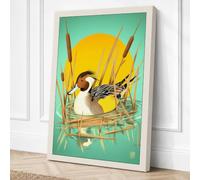 Songbird in the Sun Canvas Wall Art Print 30x20 Inch