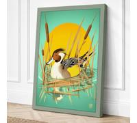 Songbird in the Sun Canvas Wall Art Print 30x20 Inch