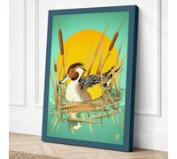 Songbird in the Sun Canvas Wall Art Print 36x24 Inch
