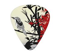 Songbirds 12 Pcs Guitar Picks, 0.46mm/0.71mm/0.96mm Thickness, Guitar Plectrum With Storage Case For Acoustic-Electric Guitar Ukulele Bass