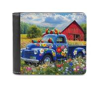 Songbirds on The Farm Bifold Wallet PU Leather Pocket Wallet Slim Purse for Women Men Gifts