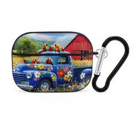 Songbirds on The Farm Headphone Case Compatible with AirPods Pro PC Shell Carrying Case with Keychain Black-style
