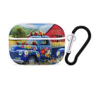 Songbirds on The Farm Headphone Case Compatible with AirPods Pro PC Shell Carrying Case with Keychain White-style