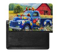 Songbirds on The Farm Passport Holder for Men Women PU Leather Passport Cover Travel Wallet