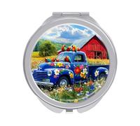 Songbirds on The Farm Travel Makeup Mirror Portable Pocket Mirror Compact Mirror for Home Office
