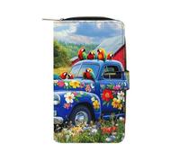 Songbirds on The Farm Womens PU Leather Wallet Long Purse Clutch Organizer for Office Travel