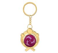 SONGCHANGJEWELRY G-I Vision Keychain - Eye of God Luminous Keyring Pendant - Game Project Accessories for Women, Inazuma Electro, One Size