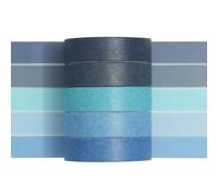 Songdao 5 Rolls Thin Washi Tape Set, Pastel Decorative Craft Tape, Solid Color Writable Masking Tape for Bullet Journal, Scrapbooking, Gift Wrapping, Planners, DIY Crafts