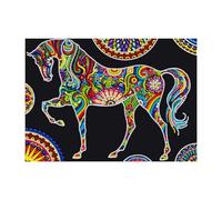 Songdao 5D Diamond Painting Kit, Luminous Diamond Art Easy Kits, Diamond Painting Glow in The Dark Partial Drill Diamond for Adults Kids (Horse)