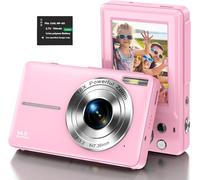 Songdian Pocket Camera 4K 64MP for Photography and Video 16X Zoom-pink