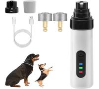 SONGDIQI Silent Groom Pro Nail Grinder, Rechargeable USB Charging Pet Nail Grinder, with Led Light & 3 Speeds 800mah Long-Lasting Battery for Thick Nails(1PCS)