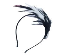 Songelt 1920s Feathered Headband Festival Celebration Hairband Masquerades Party Flapper Headwear Carnivals Party Accessories Elegant Headwear