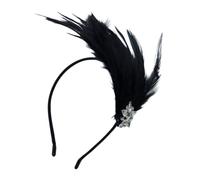 Songelt 1920s Feathered Headband Festival Celebration Hairband Masquerades Party Flapper Headwear Carnivals Party Accessories Elegant Headwear