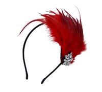 Songelt 1920s Feathered Headband Festival Celebration Hairband Masquerades Party Flapper Headwear Carnivals Party Accessories Elegant Headwear