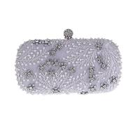 Songelt 1920s Flapper Wedding Clutch Women Faux Pearl For Rhinestone Beaded Evening Bag With Chain Cocktail Party Purse Handbag Beaded Evening Bags For Women Formal