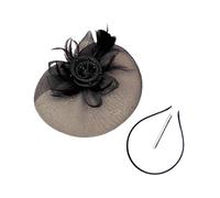 Songelt 1920s Flower Barrettes For Women Flapper Headpiece Accessories For Cosplay Party Elegant Beading Feathered Barrettes Floral Girls
