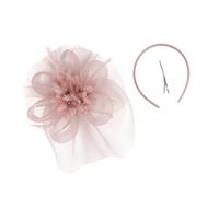 Songelt 1920s Theme Occasion Mesh Hairhoop Hair Clip With Feathered Decors For Weddings Theme Occasion Celebration Accessories Mesh Headpiece For Women