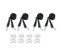 Songelt 2/4pcs Adjustable Bimini Top Straps Pad Eye Straps With Loop Hooks Awning Webbing Marine Top Strap Adjustable Bimini Hooks