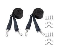 Songelt 2/4pcs Adjustable Bimini Top Straps Pad Eye Straps With Loop Hooks Awning Webbing Marine Top Strap Adjustable Bimini Hooks