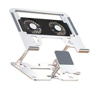 Songelt 2 In 1 Laptop And Phone Stand Adjustable Gamer Bracket Heat Dissipation Portable Foldable Computer Stand Lightweight Portable Laptop Cooling Station