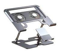 Songelt 2 In 1 Laptop And Phone Stand Adjustable Gamer Bracket Heat Dissipation Portable Foldable Computer Stand Lightweight Portable Laptop Cooling Station