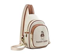 Songelt 2025 Bear Embroidery Crossbody Bag Adjustable Strap Backpack Breathable Chest Bags For Women Daily Use Travel Essential Breathable Crossbody Purse