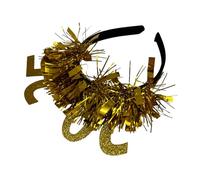 Songelt 2025 New Year Headband Happy New Year Props Headwear Christmas Party Hairhoop Festival Celebration Sequined Headpiece Festival Headpiece