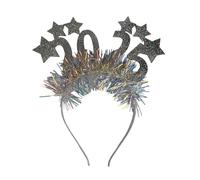 Songelt 2025 New Year Headband Happy New Year Props Headwear Christmas Party Hairhoop Festival Celebration Sequined Headpiece Festival Headpiece