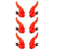 Songelt 3 Pairs Curled Horn Hair Clip Anime Event Role Playing Accessories Resin Hair Holder For Halloween And Theme Party Anime Cosplay Devil Horn Headpiece