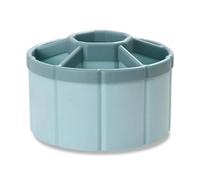 Songelt 360 Degree Rotating Pen Cup 6 Compartment Desk Organiser Pencil Container Art Marker Storage Case For Office Desk Multi Compartment Pen Storage