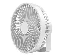 Songelt 6.5inch Canopy Fan With Hook + Lamp Rechargeable Tent Fan 2000mAh Ceiling 4-Speed For Dormitory Bedroom Ceiling Fans With Lights For Bedroom