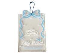Songelt Acrylic Idol Photocard Holder With Stylish Bowknot Ornament Clear Practical Picture Frame For Collector's Display High Transparency Display