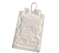 Songelt Acrylic Idol Photocard Holder With Stylish Bowknot Ornament Clear Practical Picture Frame For Collector's Display High Transparency Display