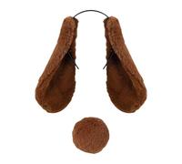 Songelt Adorkable Rabbits Masquerade Collar Headpiece For Proms Birthday Hairbands Fun Headwear Furry Hair Headwear For Lady Masquerade Headband Women