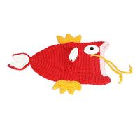 Songelt Adult Kids Handmade Crochet Knitted Hat Funny Carp Animal Elastic Skull Cap Cosplay Party Photo Props Mens Beanies