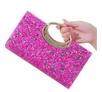 Songelt All-matching Banquet Bag For Women Girl Wedding Handbag Rhinestones Evening Bag Clutches Purse Chain Strap Shoulder Women Shoulder Rhinestones Evening Trendy Clutch Purse For Banquet Party