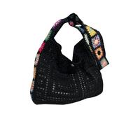 Songelt All-matching Messengers Bag For Women Knitted Shoulder Bag Colorful Flowers Crossbody Hollow Out Crochet Beach Colorful Flowers Crossbody For Women Handbag Beach Knitted Shoulder