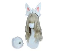 Songelt Animal Faux Ears Headband And Tail Halloween Cosplay Accessories For Adult And Children Headband For Women Novelty Women Halloween Birthday Party Cosplay Performance